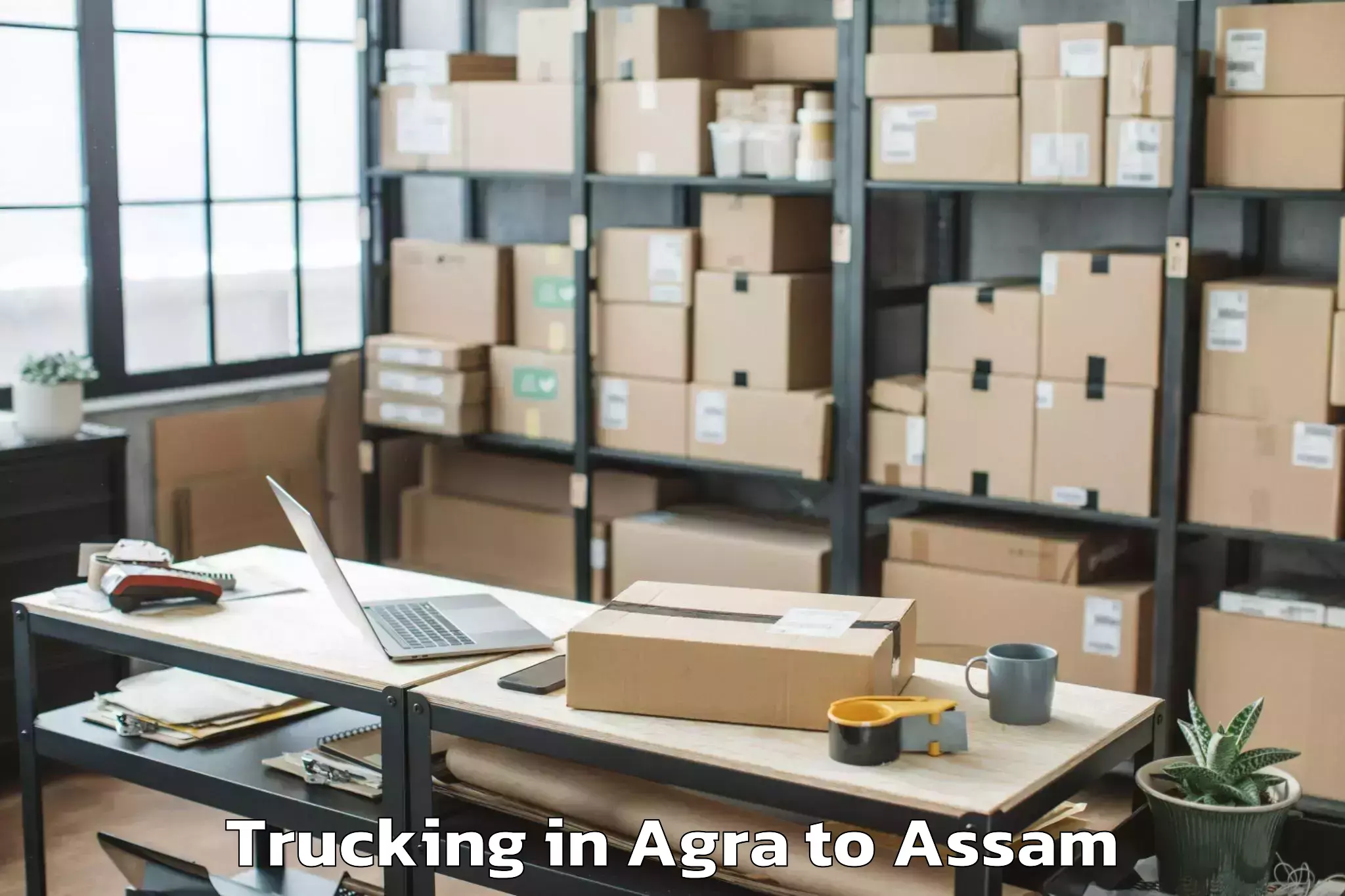 Easy Agra to Nalbari Trucking Booking